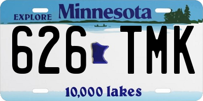 MN license plate 626TMK