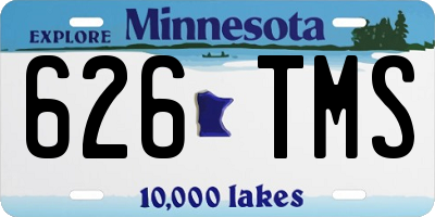 MN license plate 626TMS