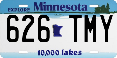 MN license plate 626TMY