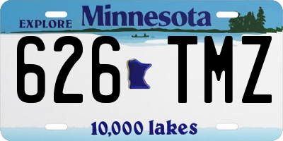 MN license plate 626TMZ