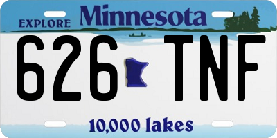 MN license plate 626TNF