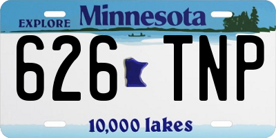 MN license plate 626TNP