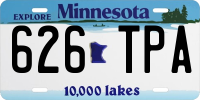 MN license plate 626TPA