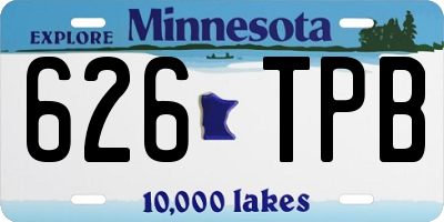 MN license plate 626TPB