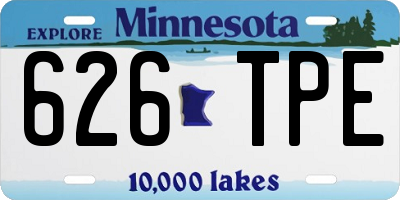 MN license plate 626TPE