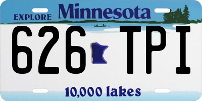 MN license plate 626TPI