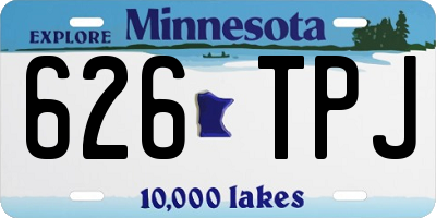 MN license plate 626TPJ