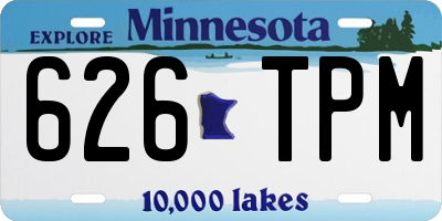 MN license plate 626TPM