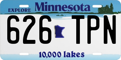 MN license plate 626TPN