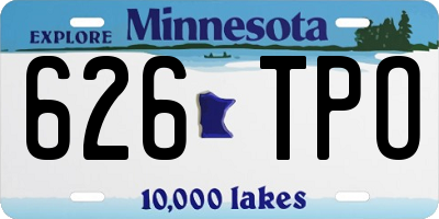 MN license plate 626TPO