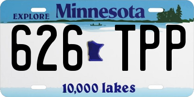 MN license plate 626TPP
