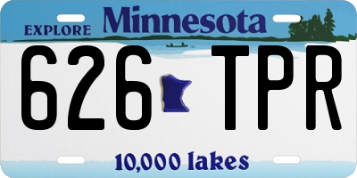 MN license plate 626TPR