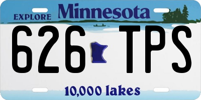 MN license plate 626TPS