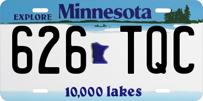 MN license plate 626TQC