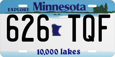 MN license plate 626TQF