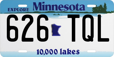MN license plate 626TQL