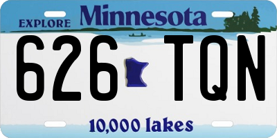 MN license plate 626TQN