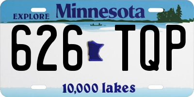 MN license plate 626TQP