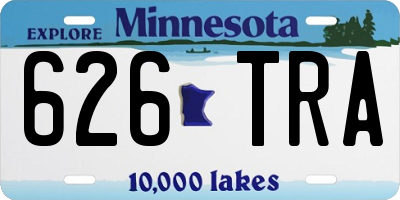 MN license plate 626TRA