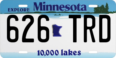 MN license plate 626TRD