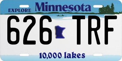 MN license plate 626TRF