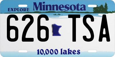 MN license plate 626TSA