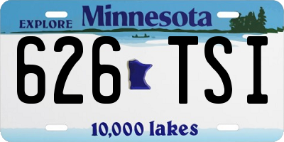 MN license plate 626TSI