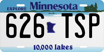 MN license plate 626TSP