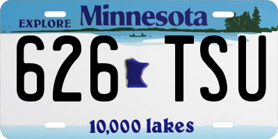 MN license plate 626TSU