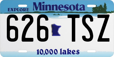 MN license plate 626TSZ