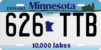 MN license plate 626TTB