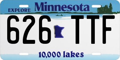 MN license plate 626TTF