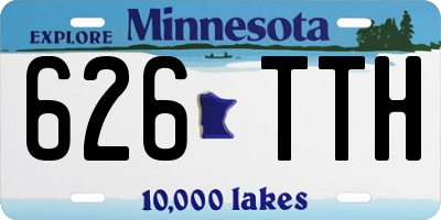 MN license plate 626TTH