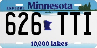 MN license plate 626TTI
