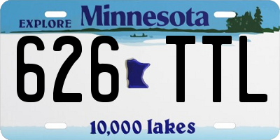 MN license plate 626TTL