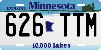 MN license plate 626TTM