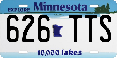 MN license plate 626TTS