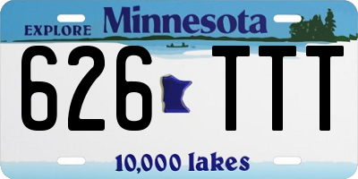 MN license plate 626TTT