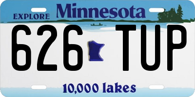 MN license plate 626TUP