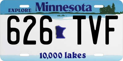 MN license plate 626TVF