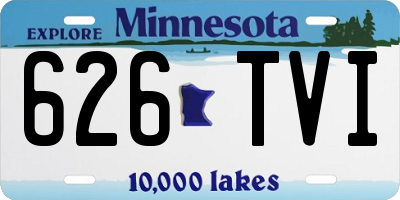 MN license plate 626TVI