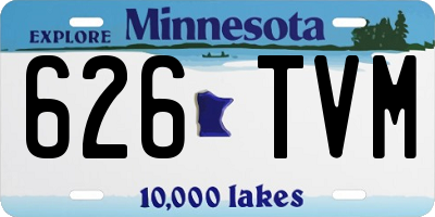 MN license plate 626TVM
