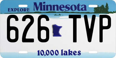 MN license plate 626TVP