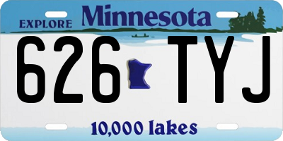 MN license plate 626TYJ