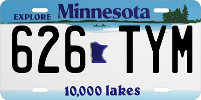 MN license plate 626TYM