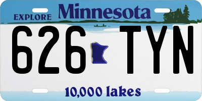 MN license plate 626TYN