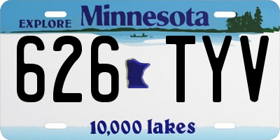 MN license plate 626TYV
