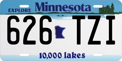 MN license plate 626TZI
