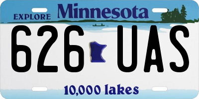 MN license plate 626UAS