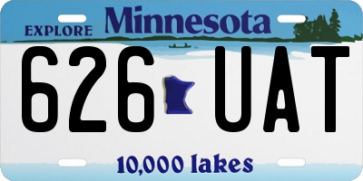 MN license plate 626UAT